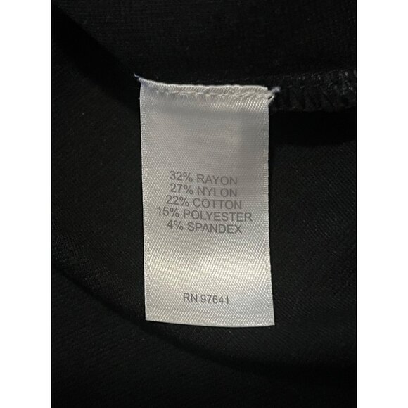 J. Jill Wearever Double-Face Jersey V-Neck Tunic Black Speckle Size M Petite - Picture 4 of 10